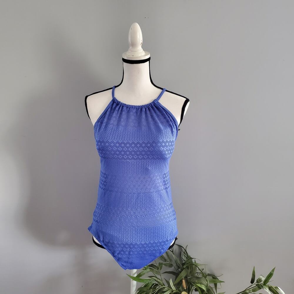Time & Tru Blue One Piece Bathing Suit XL